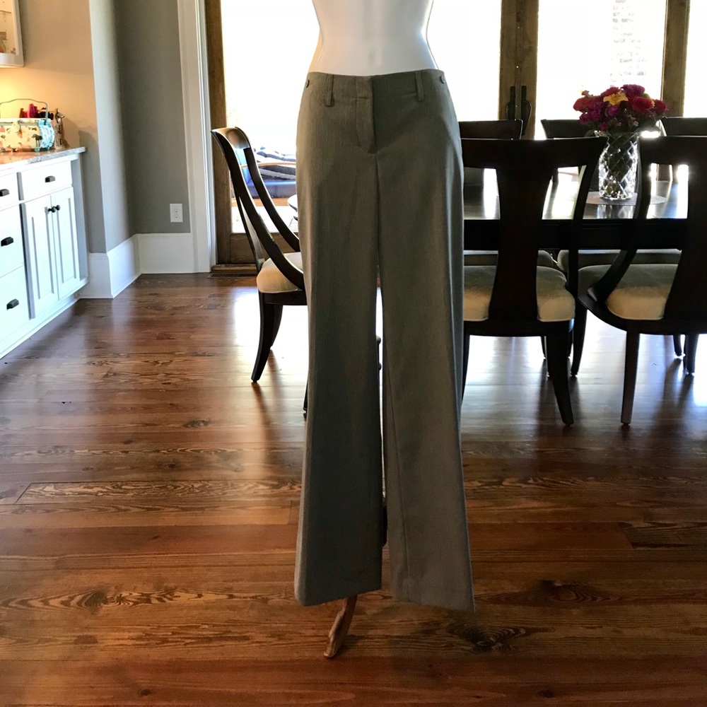 Express Design Studio Gray Pinstripe Dress Pants